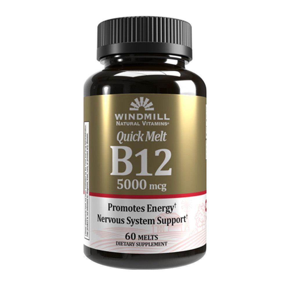 Windmill Quick Melt Vitamin B 12 5000 Mcg Melts, 60 Ea